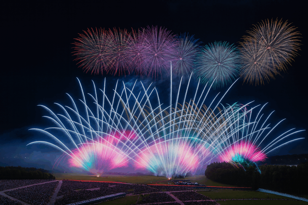 第13回 北海道芸術花火大会 2025 完全ガイド｜音と光と地形が織りなす、札幌モエレ沼の夜空ショー