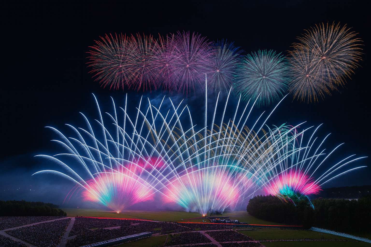 第13回 北海道芸術花火大会 2025 完全ガイド｜音と光と地形が織りなす、札幌モエレ沼の夜空ショー